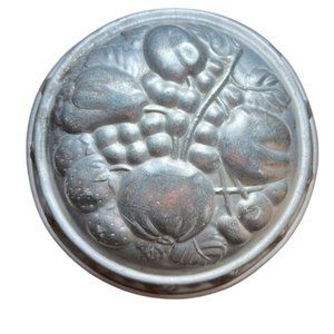 Baking Mold with Fruit and Vegetable Design 7" Diameter Vintage